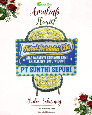 Papan Bunga Duka di Dulomo Utara